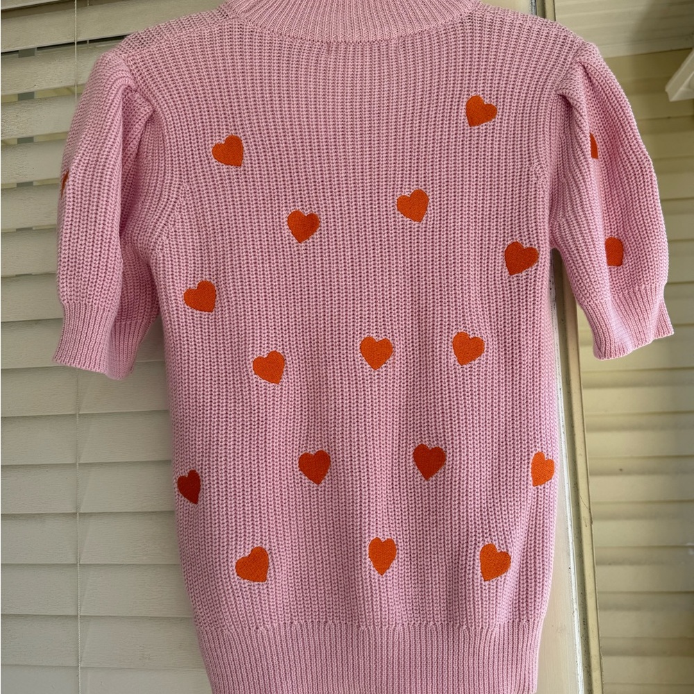 Pink Heart Sweater